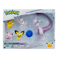 Pokemon Battle Figure 5 Pack 4.5 Inch Mewtwo Plus Four 2 Inch Battle Figures Jazwares