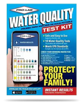 Pro-Lab water quality test kit packaging with smartphone app display.