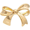 Rain : Gold 14k Plated Hypoallergenic Ribbon Bow Post Earrings - Rain : Gold 14k Plated Hypoallergenic Ribbon Bow Post Earrings