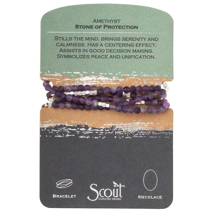 "Scout Curated Wears : Amethyst - Stone of Protection -"