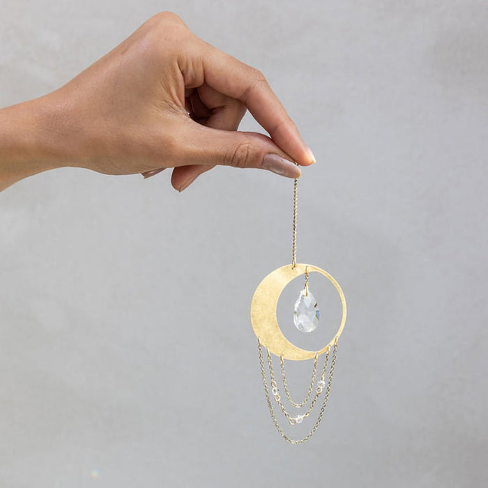 Scout Curated Wears : Mini Suncatcher - Crescent Moon Balance - Scout Curated Wears : Mini Suncatcher - Crescent Moon Balance