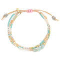 Scout Curated Wears : Mixed Media Bracelet - Courage/Amazonite/Gold