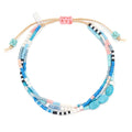 Scout Curated Wears : Mixed Media Bracelet - Sky/Turquoise/Silver