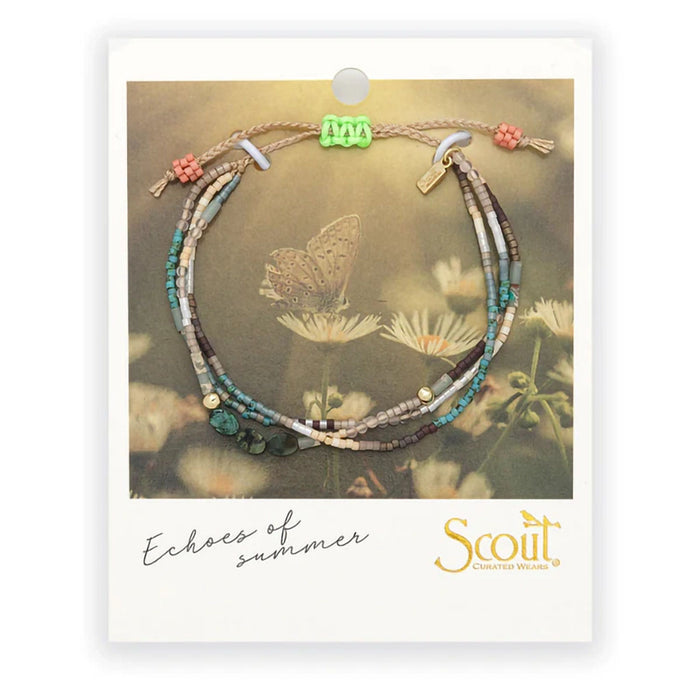 Scout Curated Wears : Mixed Media Bracelet - Transformation/African Turquoise/Gold