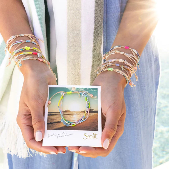 Scout Curated Wears : Mixed Media Bracelet - Transformation/African Turquoise/Gold