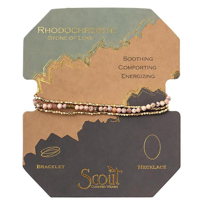 "Scout Curated Wears : Delicate Stone Rhodochrosite - Stone of Love at Annie's Hallmark"