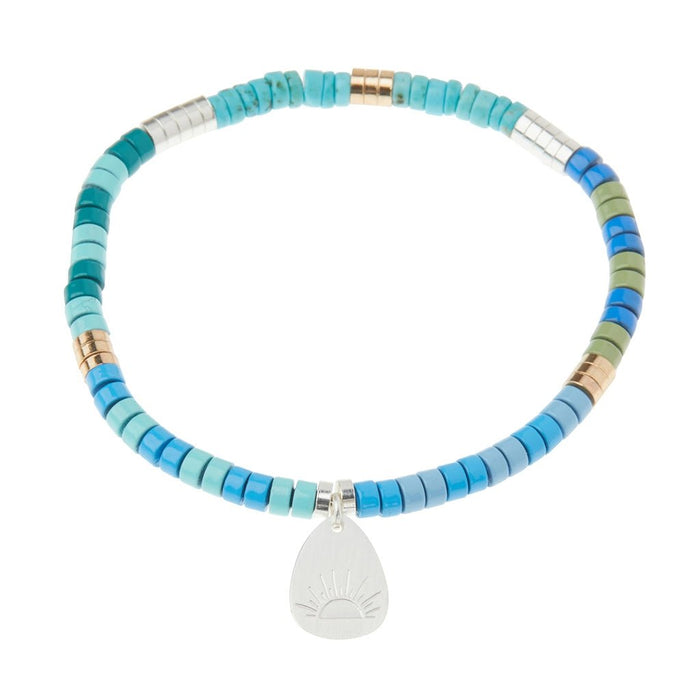 "Scout Curated Wears : Stone Intention Charm Bracelet - Turquoise/Silver/Gold - Scout Curated Wears : Stone Intention Charm Bracelet - Turquoise/Silver/Gold"