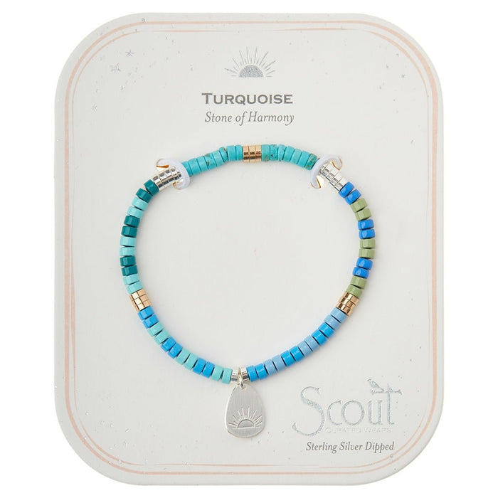 "Scout Curated Wears : Stone Intention Charm Bracelet - Turquoise/Silver/Gold - Scout Curated Wears : Stone Intention Charm Bracelet - Turquoise/Silver/Gold"
