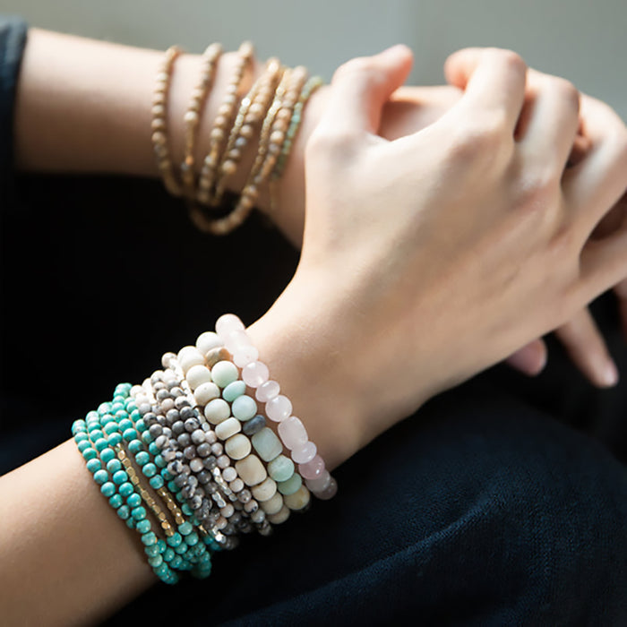 Scout Curated Wears : Stone Stack Bracelet - Ocean Agate
