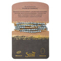 Scout Curated Wears : Stone Wrap: Blue Howlite - Stone of Harmony - Scout Curated Wears : Stone Wrap: Blue Howlite - Stone of Harmony