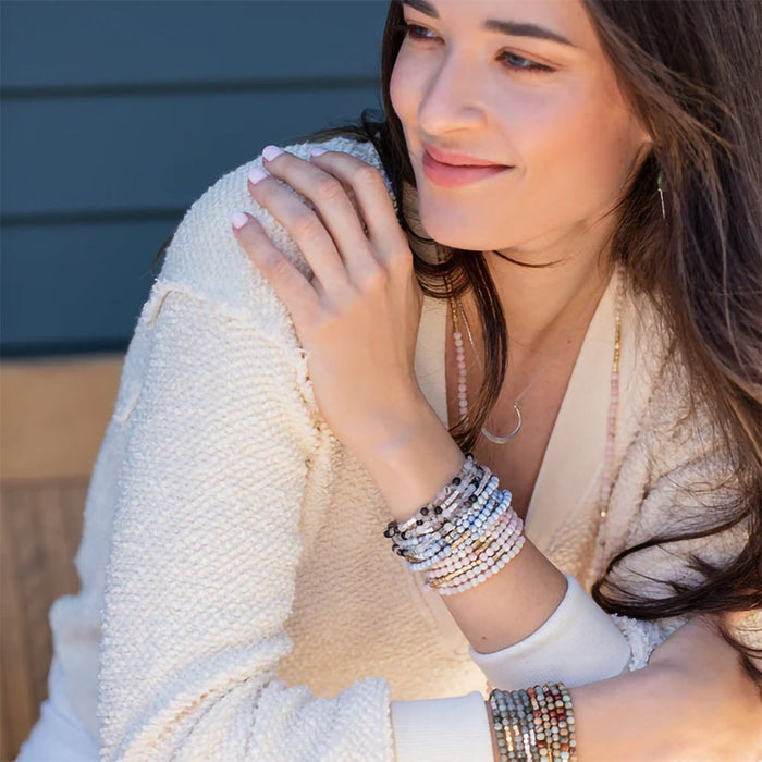 Scout Curated Wears : Stone Wrap: Blue Howlite - Stone of Harmony - Scout Curated Wears : Stone Wrap: Blue Howlite - Stone of Harmony