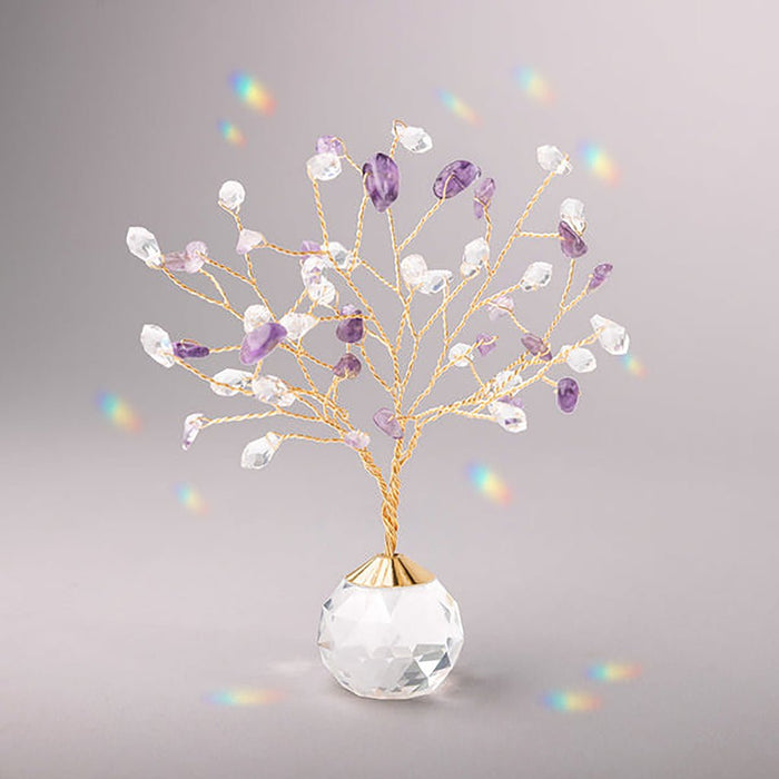 Scout Curated Wears : Suncatcher Tree of Life - Amethyst/Protection/Gold at Annie's Hallmark