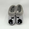 Snuggs : Black and White Cat Slippers - Snuggs : Black and White Cat Slippers