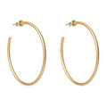 Spartina 499 jewelry-Matte finish earrings-Hoop earrings-Gold earrings- Gold jewelry-gift shop-gifts for her