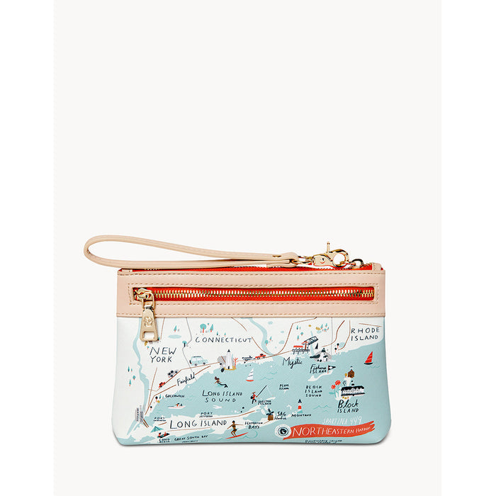 Spartina 449 - Northeastern Harbors Scout Wristlet - Cape cod - souvenirs - artwork - map inspired - gift ideas - gifts for her