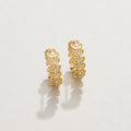 Spartina 499 jewelry-Matte finish earrings-Hoop earrings- Gold earrings- Gold jewelry-gift shop-gifts for her