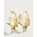 Spartina 499 jewelry-Matte finish earrings-Hoop earrings-Gold earrings- Gold jewelry-gift shop-gifts for her