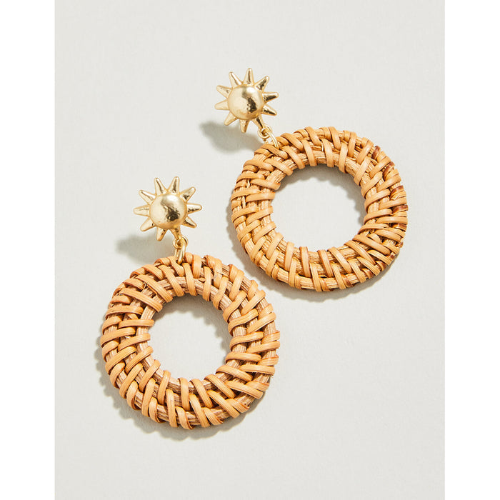 Spartina 449 : Sunshine Wicker Earrings