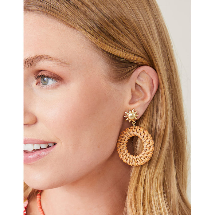 Spartina 449 : Sunshine Wicker Earrings