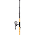 Fishing rod and reel combo  lighter on a white background
