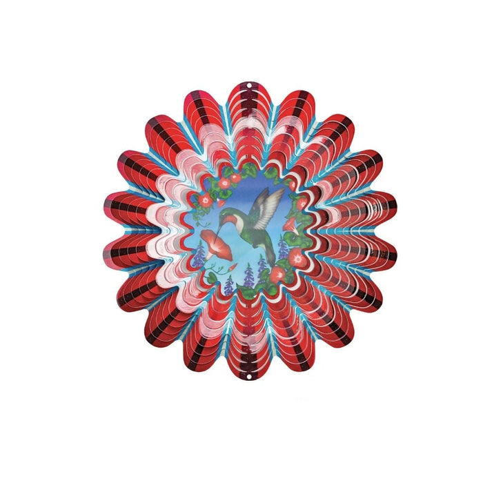 "Spinfinity : Red Hummingbird - Animated -Wind Spinner- Spinfinity Designs -Spinfinity Wind spinners -Spinners- Wind Spinners - Outdoor Decor- Decor at Annie's Hallmark"