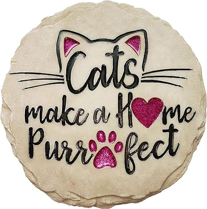 Spoontiques: "Cats Make a Home Purrfect" Stepping Stone - Spoontiques: "Cats Make a Home Purrfect" Stepping Stone