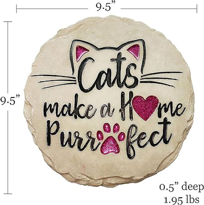 Spoontiques: "Cats Make a Home Purrfect" Stepping Stone - Spoontiques: "Cats Make a Home Purrfect" Stepping Stone
