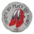 The Spoontiques Ruby Slippers Stepping Stone features a vibrant hand-painted ruby slipper design on durable resin.