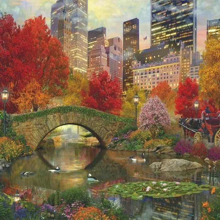 Springbok puzzle box featuring central park paradise.