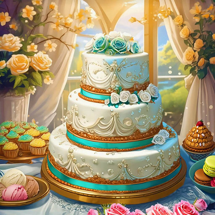 Springbok : Wedding Cake 500 Piece Jigsaw Puzzle - Springbok : Wedding Cake 500 Piece Jigsaw Puzzle