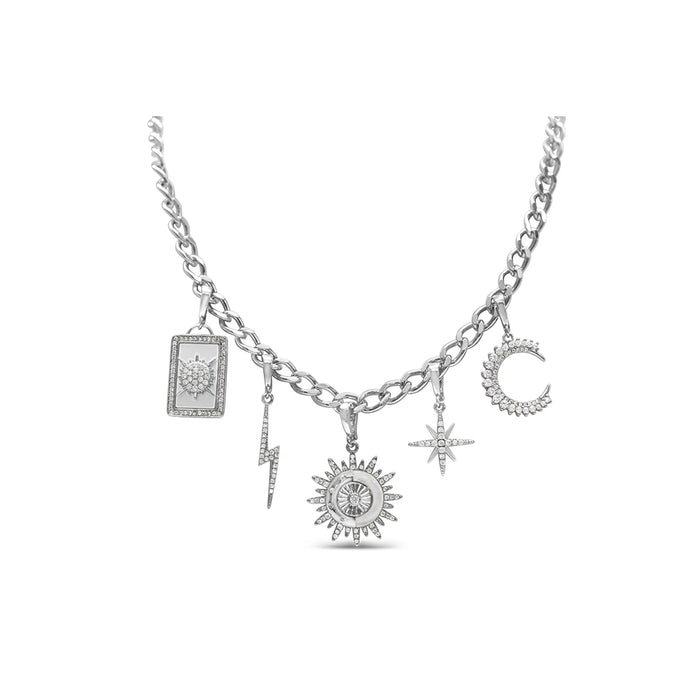 Stia necklace - Charm Necklace - Eternal - Sterling Silver Necklace - E-coating - Stia jewelry near me