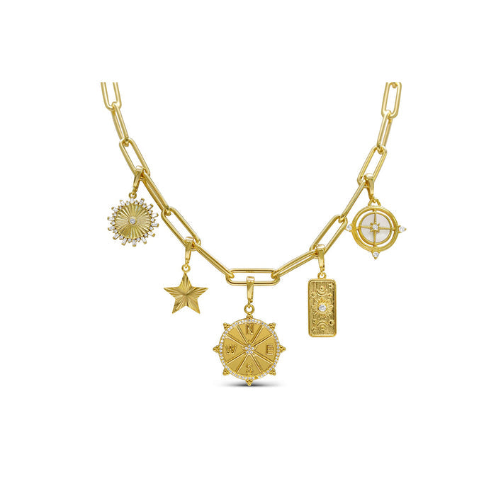 Stia necklace - Charm Necklace - Explore - Star - Gold Necklace - E-coating - Stia jewelry near me