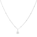 "Stia : Love Letter \"T\" Mini Disk Necklace -"