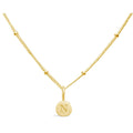 Stia : Mini Love Letter Necklace in Gold - N - Stia : Mini Love Letter Necklace in Gold - N