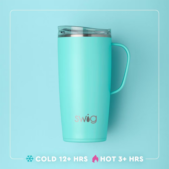 Swig : Full Travel Mug (22oz) in Glacier Stripe at Annie's Hallmark