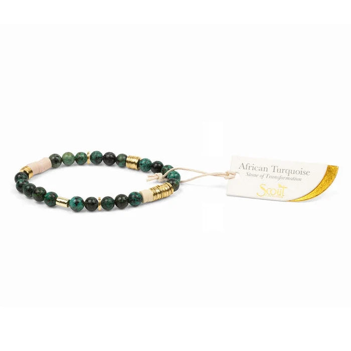 Beautiful stone bracelet African turquoise.