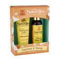 The Naked Bee Coconut & Honey Head-to-Toe Duo Gift Set with hand and body lotion and hair and body mist