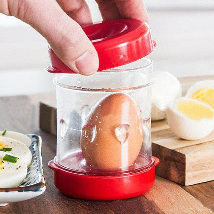 "The Negg Hard-Boiled Egg Peeler in Red -"