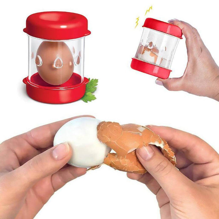 "The Negg Hard-Boiled Egg Peeler in Red -"
