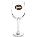 "The Queens' Jewels : Football Jeweled Glassware Stemmed Wineglass - The Queens' Jewels : Football Jeweled Glassware Stemmed Wineglass"