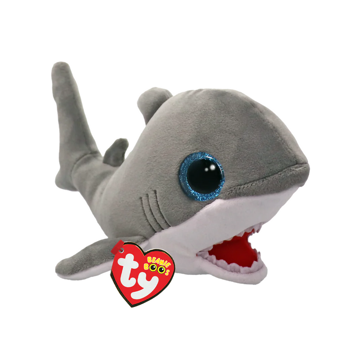 Ty : Beanie Boos - Finnegan - Grey Shark Plush at Annie's Hallmark