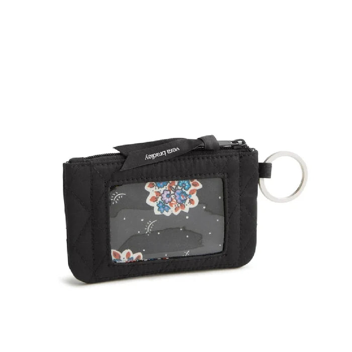 A small wallet with a keychain attached, designed for convenience and easy access to keys and essentials.