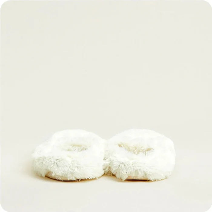 Warmies : Cream Slippers Warmies back view