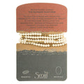 "White Fossil Jasper Wrap - The Supreme Nurturer -"