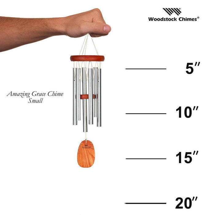 "Woodstock Chimes : Amazing Grace® Chime - Small, Silver -"