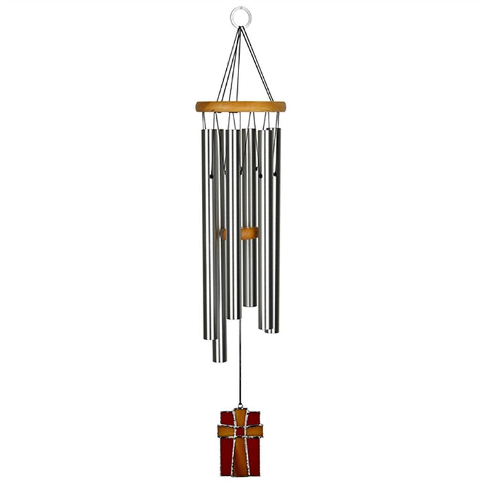 "Woodstock Chimes : Amazing Grace Stained Glass Chime -"