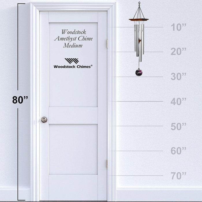 "Woodstock Chimes : Amethyst Chime - Medium -"