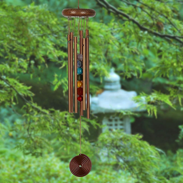 "Woodstock Chimes : Chakra Chime - Seven Stones, Bronze -"