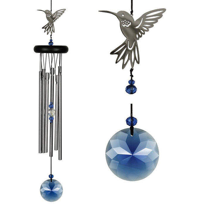"Woodstock Chimes : Crystal Hummingbird Chime -"