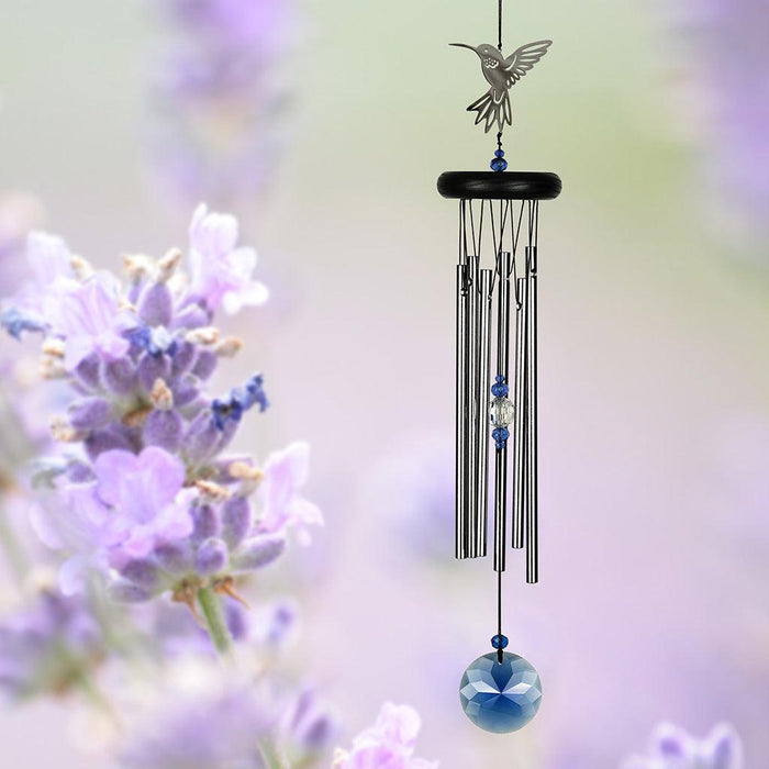"Woodstock Chimes : Crystal Hummingbird Chime -"